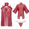Ropa Interior Sexy Sexy Estilo Nacional Vintage Hanfu Privado Stomachel Deseo Puro Hilo Suave Transparente Sin Tirantes Cuello Vestido