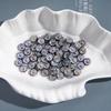 Plata Antigua Gris Perforada Luna Fría Galvanizada Agujero Recto Cuentas Sueltas Cuentas Checas DIY Cadena para Teléfono