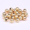 Paquete de 14 quilates de cuentas de cobre esmerilado de color dorado, pequeñas cuentas de oro sueltas, accesorios de joyería hechos a mano para pulseras, cuentas con cuentas.