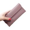 Bolsa Nova Feminina Carteira Longa Feminina Bolsa Feminina da Moda Carteira Fina para Estudante Carteira Simples com Fivela e Porta-Cartões Atacado