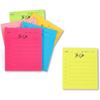 Paquete de 6 Notas Adhesivas Coloridas para Estudiar, Personalizables con Logo, Adhesivo Mejorado, Notas Adhesivas Fluorescentes Reutilizables para Agendas