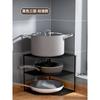 Estante de almacenamiento de esquina Estante de almacenamiento de ollas Estante de ollas Estante de almacenamiento de cocina Estante de ollas trípode Gabinete de preparación de alimentos en capas