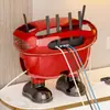 Caja de almacenamiento de router con diseño creativo, almacenamiento en capas para regletas de enchufes, organizador de cables para escritorio del hogar, caja de almacenamiento a prueba de polvo