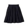 Falda Corta Blanca Plisada para Mujer Otoño Petite Cintura Alta Elástica Falda Midi Adelgazante Versátil Fluida Falda de Línea A
