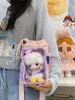 Mini bolsa transversal com cordão de macaron, estilo doce japonês, para meninas, perfeita para passeios e cheia de energia, bolsa de ombro única