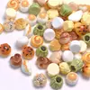 Mini Panes de Desayuno Comida de Simulación Juguete Accesorios de Resina DIY Materiales Hechos a Mano Adornos en Miniatura Accesorios para Llaveros