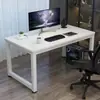 Escritorio de oficina, escritorio rectangular para estudiantes de uso doméstico, escritorio de estudio simple, mesa de dormitorio, escritorio de computadora simple