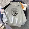 Sudadera con Estampado de Dibujos Animados Estilo Europeo y Coreano para Mujer, Forrada de Polar y Engrosada, Nuevo Estilo Otoño e Invierno, Estilo Perezoso, Top Casual Holgado para Estudiante