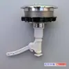 Inodoro antiguo interruptor de descarga de tanque de un solo botón asiento botón de descarga de inodoro control único superior dividido accesorios de descarga de inodoro