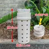 Torre de Compostaje de Lombrices para Jardín de Infancia, Torre de Compostaje de Residuos de Alimentos, Compostaje de Cáscaras de Frutas y Hojas de Verduras, Cultivo de Verduras, Aprendizaje sobre Cómo Criar Lombrices, Tubo de Compostaje