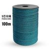 Cuerda de paraguas de 9 núcleos montada en eje de 100 m, cuerda de supervivencia de emergencia para acampar al aire libre, pulsera tejida DIY, cuerda de paraguas de 9 núcleos