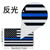Comercio Exterior Amazon Bandera Americana Pegatina Reflectante para Coche Calavera Impermeable Protección Solar PVC Vinilo Calcomanía para Coche