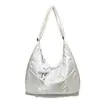 Bolso de Hombro Ligero con Pliegues Estilo Coreano para Mujer, Bolso Tote Casual de Gran Capacidad para Otoño e Invierno, Bolso Cruzado Versátil y Elegante para el Trabajo