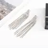 2019 Nuevos Aretes de Tachuela con Temperamento de Hada Sexy Joyería Aretes de Tachuela con Borla Larga E597