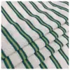 097# algodão e linho três quartos (002) Tecido listrado de algodão e linho jacquard espesso T-shirt suéter moda malha