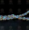 Cuentas de Cristal de Vidrio Brillantes de Alta Gama con Agujero Central, Campana, K9 Premium Electroplateado, 8/10mm, Accesorios para Joyería DIY, Aretes