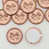 Adesivos de Selo de Cera em Relevo Laço, Adesivos para Selar Envelopes de Casamento, Adesivos de Carimbo de Selo de Cera, Adesivos Artísticos de Selo de Cera