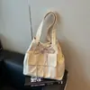 2026 Nova Bolsa Simples Estilo Coreano Bolsa Feminina Bolsa Tote Estudante Universitário Bolsa de Ombro de Grande Capacidade