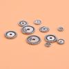 Atacado Contas Espaçadoras Torcidas de Prata Esterlina S925, Acessórios de Pulseira DIY Escurecidos, Contas Espaçadoras Planas com Borda Torcida de Prata 925 4mm