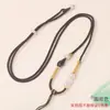 Cuerda Fina para Colgante Hilo Dorado Asimétrico Nudo Plano Cuerda para Collar de Ágata Hebilla de Seguridad Dorada Sencilla Cuerda para Colgar en el Cuello Venta al por Mayor