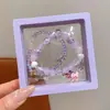 Pulseras para Niños, Exquisitas Pulseras de Perlas para Niñas, Pulseras de Juguete para Casa de Juegos de Niñas Pequeñas, Pulseras de Cristal para Mujeres, Regalos