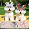 Chapéu de Sol com Orelhas para Gatos e Cachorros, Chapéu de Sol Aberto para Uso Externo, Padrões Florais, Xadrez, Pintado, Diversos Acessórios para Pets