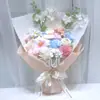 284Ins Manta Flor Eterna Jabón Artificial Ramo de Rosas Regalo de Cumpleaños para Novia, Mejor Amiga, Regalo de San Valentín