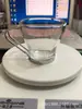 Copo de Ferro Exquisito de 8oz 220ml com Alça Copo de Vidro com Estrutura de Ferro Copo de Café com Estrutura de Ferro