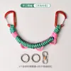 Clipe para garrafa de água de paracord trançado para uso externo, alça portátil para pendurar garrafa de água, fivela de liberação rápida EDC multifuncional para mochila de montanhismo