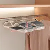 Cabide de roupa doméstica cabide antiderrapante sem costura cartão de canto anti-ombro cabide duplo cabide seco e molhado suporte de roupas de dupla finalidade