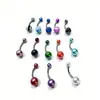Ventas Directas de Fábrica de Anillos para el Ombligo de Color Sólido Recubiertos con Patrón de Flor de Perla, Fabricante de Joyería para Piercing de Acero Inoxidable y Acrílico
