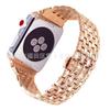 Para Apple Watch Iwatch Cobre Metálico Sete Contas Diamante Fivela Borboleta Corrente de Relógio Pulseira Apple Watch