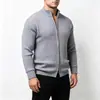 Nuevo cárdigan casual para hombre con cuello mao, nuevo cárdigan de moda, tejido de talla grande, ropa exterior para hombre, 2026