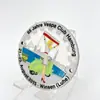 Monedas Conmemorativas Personalizadas para Regalo Navideño, Monedas Conmemorativas de Reconocimiento para Empleados en Reuniones Anuales Corporativas, Pines Conmemorativos Pintados y Coloreados