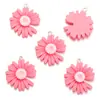 Colgante de Crisantemo Margarita Color Macarrón Simple Accesorios de Joyería Hechos a Mano DIY Collar Pendientes Colgante de Resina W372