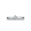 Anillo Geométrico de Plata de Ley S925 con Diseño de Circonita para Mujer, Estilo Frío Simple Japonés y Coreano, Anillo de Compromiso de Diamante Artificial