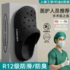 Zuecos Médicos Alemanes para Quirófano para Hombre Verano Ropa de Exterior 2026 Nuevas Sandalias Antideslizantes Inodoras de Suela Gruesa