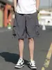 Pantalones Cortos de Trabajo de Secado Rápido para Hombre 2026 Nuevo Estilo de Verano Marca de Alta Gama de Moda Pantalones Casuales Americanos Sueltos de Cinco Puntos
