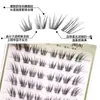 [6 Filas Sin Pegamento] Zorro Salvaje Natural Desordenadas Artificiales Alargadas Forma de Ojo Segmentadas Frescas Pestañas Postizas