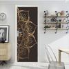 MT031 pegatinas de puerta con patrón de mandala transfronterizo, pegatinas para ventanas de vidrio, creativas, renovación de puerta de madera, pegatinas de pared