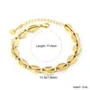 Pulsera Popular Transfronteriza de Acero Inoxidable, Estilo Ins Cadena Gruesa Metálica Europea y Americana Pulsera Chapada en Oro de 18K Joyería, Venta Directa del Fabricante