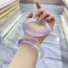 Jingdong joyería pulsera de cristal rosa natural piedra hibisco transparente como el hielo estilo simple de moda para chica pulsera versátil venta al por mayor