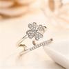 Coreano Multi-camada Anel Aberto Micro Star Zircon Anel de Dedo Indicador Feminino Casal Acessórios Jóias Coreanas
