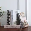 Livro Falso Simples Nórdico Moderno Enfeites para Casa Sala de Estar Livro Decorativo Livro de Simulação Adereço de Livro Livro