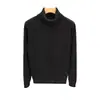 Suéter de punto de cuello alto nuevo para hombre y mujer, temporada Primavera Otoño 2026, marca de moda, holgado, cálido, tejido grueso, capa base de punto, prenda exterior