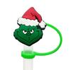 Nova tampa de palha de Natal, capa de palha, silicone, plugue de poeira, festa, personalidade criativa, decoração de palha