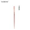 Nuevo Set de 12 Piezas de Pasadores de Jade y Brochas de Maquillaje con Mangos de Plástico Color Oro Rosa, Suaves y Gentiles con la Cara, Alto Valor Estético, Set Completo de Brochas de Maquillaje