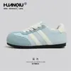 Zapatillas de Entrenamiento Retro Alemanas Globales para Mujer 2026 Nueva Primavera Versátiles para Viajar Casuales Zapatos de Mujer Suela Suave Cómodos Tenis Blancos