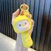 Cambiador de Voz de Dibujos Animados Grabadora Llavero Micrófono Juguete Musical Colgante de Llavero Máquina de Bolas Pequeño Regalo Mayoreo