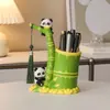 Adorno Portalápices de Panda con Alto Valor Estético, Caja de Almacenamiento de Papelería para Estudiantes, Decoración de Escritorio, Regalo de Vacaciones